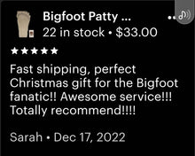 Laden Sie das Bild in den Galerie-Viewer, 1 Bigfoot Patterson &quot;Patty&quot; track footprint cast