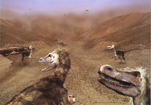 Velociraptor Dinosaur Poster