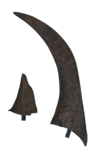 Cargar imagen en el visor de la galería, Woolly Rhino horns cast replicas