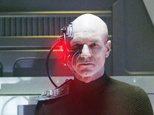Charger l&#39;image dans la galerie, Patrick Stewart as Locutus of Borg Life Mask Star Trek Picard Life size Life-Mask face casting mask life cast