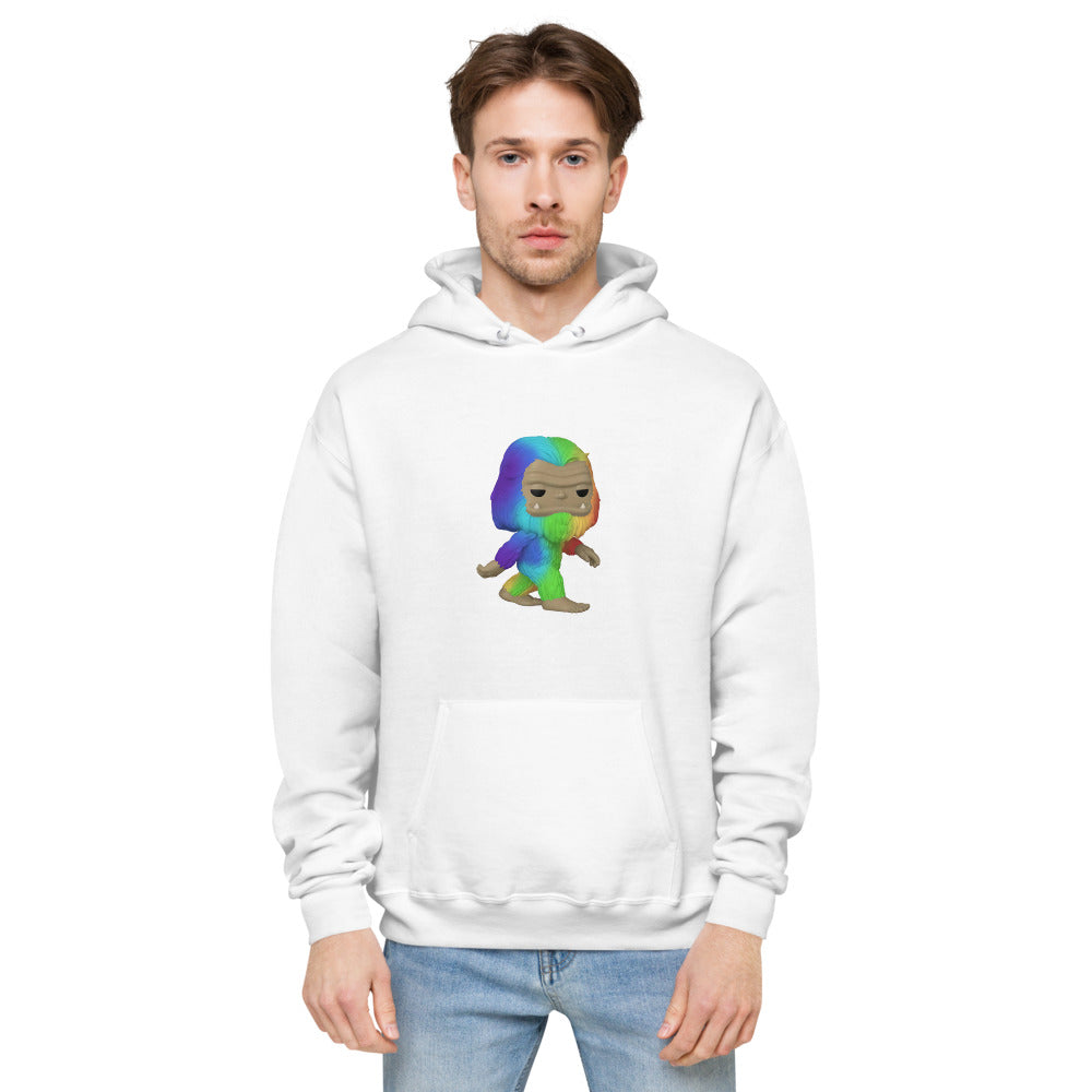 Rainbow Bigfoot Unisex fleece hoodie